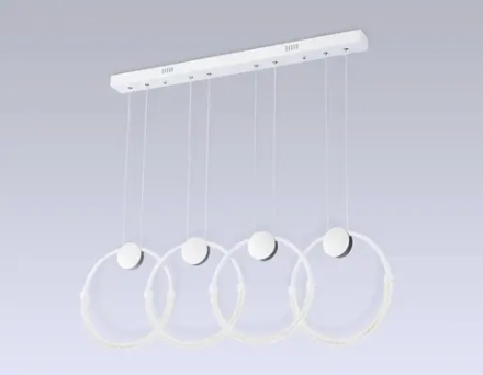 Светильник светодиодный подвесной FL10598/4 WH/CH белый/хром 4200K 45W 940*20*1200 (Без ПДУ)
