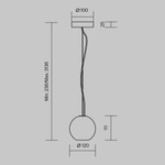 Подвесной светильник Базовая текстура / Basic Texture GU10х1, MOD461PL-01B. TM Maytoni