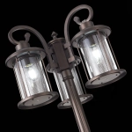 SL080.425.03 Светильник уличный наземный ST-Luce Темный кофе/Прозрачный, Темный кофе E27 3*100W