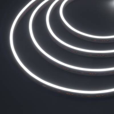 Герметичная лента MOONLIGHT-5000S-SIDE-2835-120-24V White (6х12mm, 10W, IP67) (Arlight, Вывод кабеля прямой)