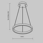 Подвесной светильник Rim 3000-4000К 24Вт, MOD058PL-L22WK. TM Maytoni
