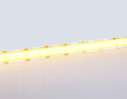Светодиодная лента GS4801 COB 616Led/19W m/ 24V IP20 3000K/ 5m*12mm*2mm кратность резки 22.5mm (2 конт.)