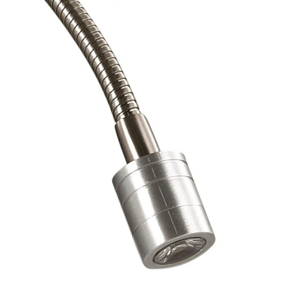 3745/1A MODERNI LN19 127 никель/белый, металл/текстиль Бра E14 40W+LED 3W 4000K 220V NIKKI