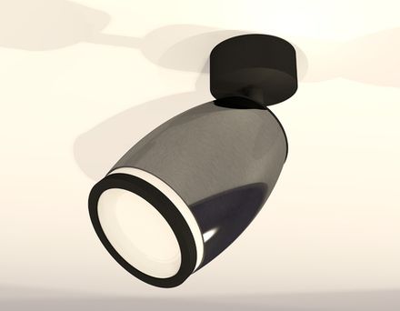 Комплект поворотного светильника XM1123004 DCH/SBK/FR черный хром/черный песок/белый матовый MR16 GU5.3 (A2210, C1123, N7121)