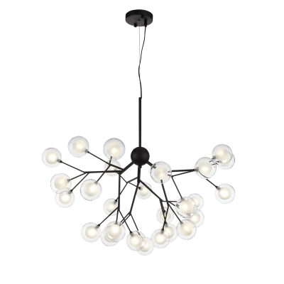 SL376.403.27 Светильник подвесной ST-Luce Черный/Прозрачный, Белый G4 LED 27*2W