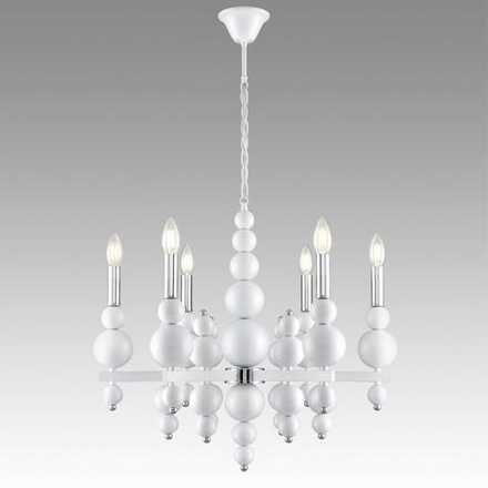 8260/6 MODERNI LN26 126 белый/хром, металл Люстра E14 6*40W 220V NANA