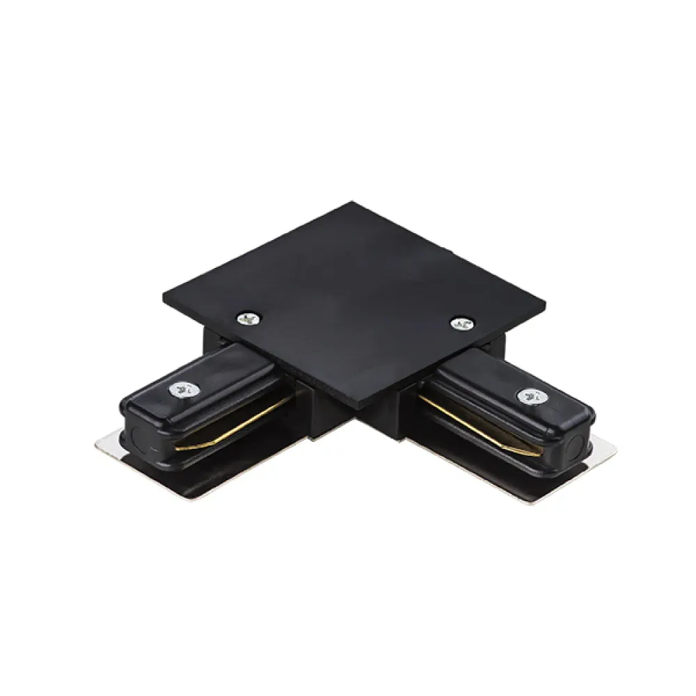 501127 Соединитель д/встраиваемых треков однофазный BARRA L-образный к 50102X, 50103X ЧЕРНЫЙ