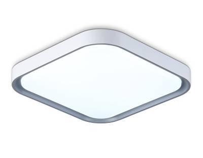 Потолочный светодиодный светильник FZ1256 WH/GR белый/серый 27W 5000K 350*350*60 (Без ПДУ)