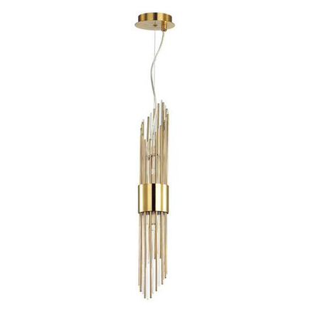 4847/2 HALL ODL21 420 золото/металл/стекло Подвес G9 2*40W FLAMBI