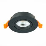 ST251.418.01 Св-к встр. Черный GU10 1*50W  IP20 L90xW90xH27 220V Без ламп