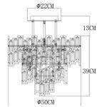 Потолочная люстра Arte Lamp MINTAKA A1005PL-8GO, 8хE14