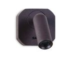 Настенный светодиодный светильник с выключателем FW283 SCF кофе песок LED 4200K 3W 66*66*65