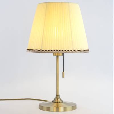 Citilux Линц CL402733 Настольная лампа бронза с кремовым абажуром
