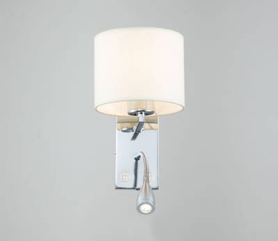 Настенный светильник Escada 552/A LED*1W+E27*60W Chrome/White