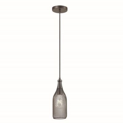 3353/1 PENDANT ODL17 418 черный Подвес E27 60W 220V BOTTLE