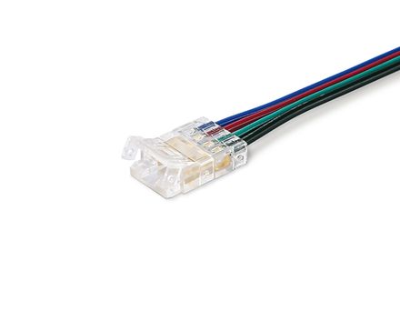 Соединитель гибкий односторонний COB RGB 12/24V для лент 10mm GS7411 (4 конт.) (5шт. в комплекте)