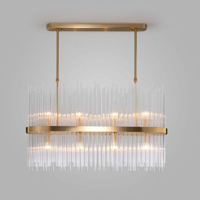 Умная подвесная люстра со стеклянным рассеивателем 486/8