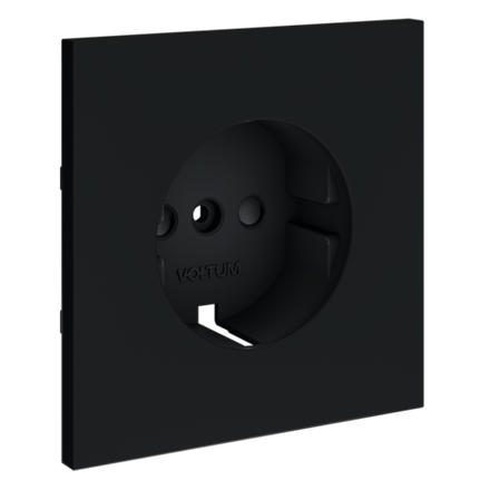 VLS000707 Накладка для розетки с заземлением и защитными шторками, S70 (графит). (ТМ Maytoni)