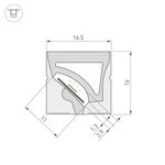 Силиконовый профиль WPH-FLEX-1616-TWIST-S11-5m WHITE (Arlight, Силикон)