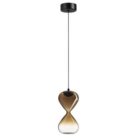 5094/4LA PENDANT ODL25 357 черный/золотой градиент/прозрачн./металл/стекло Подвес LED 4W 4000K 388Лм GLESSI