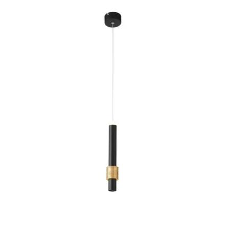 SL1591.403.01 Светильник подвесной ST-Luce Черный, Анодированный золотой/Черный LED 1*6W 3000K