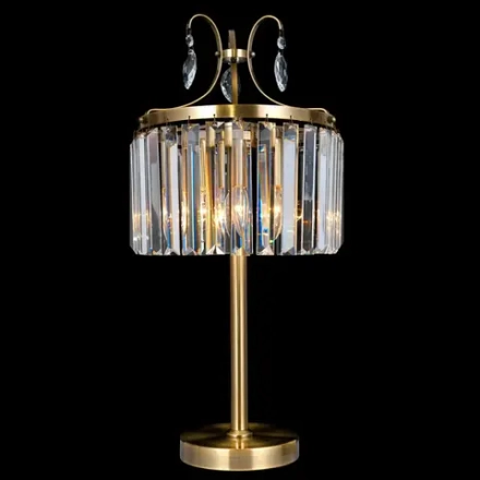 Citilux Инга CL335833 Настольная лампа хрустальная Бронза