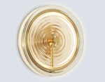 Светильник настенный LH31112 BS/CL латунь/прозрачный 9W 3000K D250*90