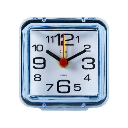 В1-002 Настольный будильник, кварц "Рубин" (10)