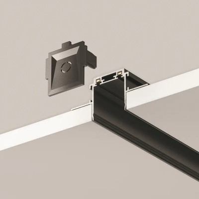 Шинопровод 2м Radity встраиваемый черный, TRA084MP-12B. TM Maytoni