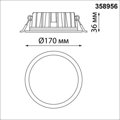 358956 SPOT NT22 444 бронза светлая Встраиваемый светодиодный светильник с переключателем цветовой температуры IP20 LED 3000К\4000К\6000К 20W 220V LAN