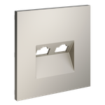 VLS001403 Накладка для розетки компьютерной двойной RJ45+RJ45 кат.6, S70 (кашемир). (ТМ Maytoni)