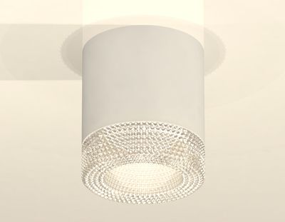 Комплект накладного светильника XS7401020 SWH/CL белый песок/прозрачный MR16 GU5.3 (C7401, N7191)