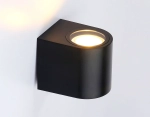 Светильник уличный настенный архитектурный ST3722 BK черный IP65 GU10 max 35W 80*72*95