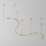 Шинопровод полукруг 650 мм Flarity латунь, TRX154-SR-D650-BS. TM Maytoni