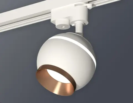 Комплект трекового светильника XT1101024 SWH/PPG белый песок/золото розовое полированное GU5.3 LED 3W 4200K (A2520, C1101, N7035)