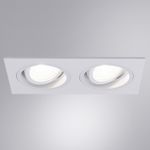Точечный встраиваемый светильник ARTE LAMP TARF A2178PL-2WH, 2хGU10