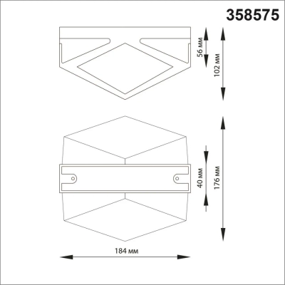 358575 STREET NT21 380 темно-серый Ландшафтный настенный светильник IP54 LED 4000K 12W 85-265V KAIMAS