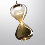 5094/4L PENDANT ODL25 357 черный/прозрачн./золотой градиент/металл/стекло Подвес LED 4W 4000K 388Лм GLESSI