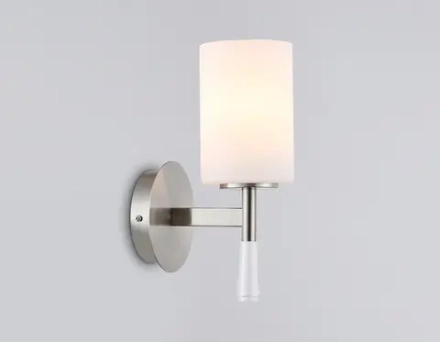 Светильник настенный LH56255 SN/FR никель/белый матовый E27 max 60W 160*120*280