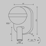 Настенный светильник (бра) Dialogue 3000К 9Вт MOD441WL-L8BS3K. TM Maytoni