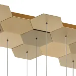 750263 Люстра подвесная FAVO LED-80W 3840LM Satin Gold 4000K Lightstar