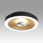 7753/18L MITRA LED SN Светильник пластик/белый/черный/золотой LED 18Вт 4000K D320 IP54 QUANTUM