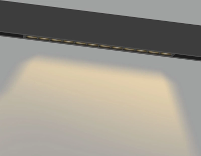 Светильник светодиодный трековый Magnetic 48V 10mm GL2335 BK черный IP20 10W 3CCT 3000/4200/6400K 200*10*37