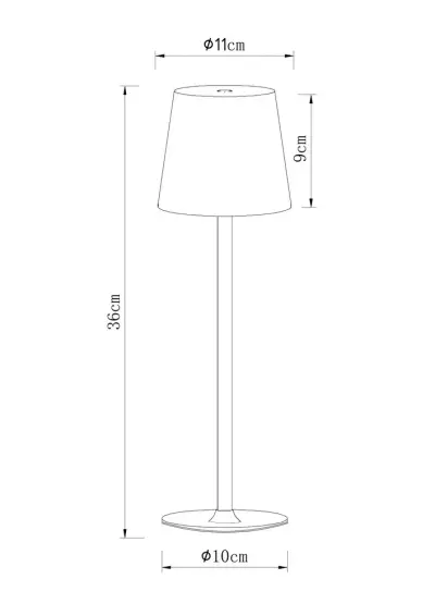 Уличный настольный светильник Arte Lamp FUYUE A1614LT-1WH, 1хLED