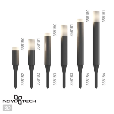 358181 STREET NT19 392 белый Ландшафтный светильник IP65 LED 4000K 3W 100-240V NOKTA