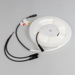Лента герметичная WAVE-SIDE-PU-A120-06x12mm 24V Warm2700 (8 W/m, IP68, 5m, wire x2) (Arlight, Вывод прямой, 3 года)