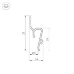 Профиль STRETCH-SHADOW-TECH-VENT-2000 BLACK (A2-DELTA) (Arlight, Алюминий)