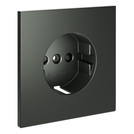 VLS000706 Накладка для розетки с заземлением и защитными шторками, S70 (титан). (ТМ Maytoni)