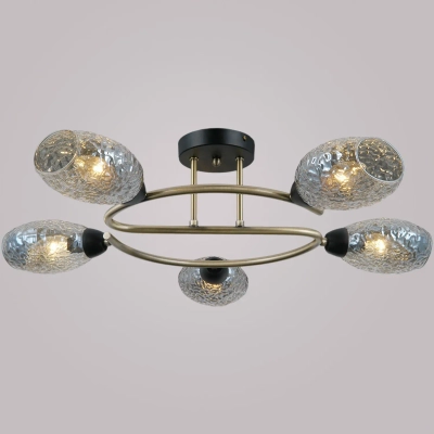 IL0300-5CSQ-79 BK AB светильник потолочный ILLUMICO, E14х5