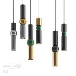 4075/5L L-VISION ODL19 475 черный/золото/зеленый Подвес GU10 1*5W SAKRA